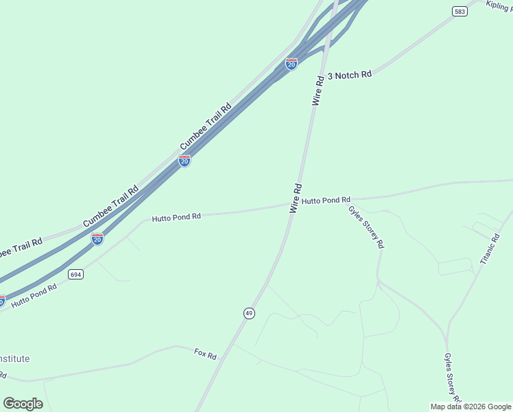 map of restaurants, bars, coffee shops, grocery stores, and more near 485 Hutto Pond Road in Aiken