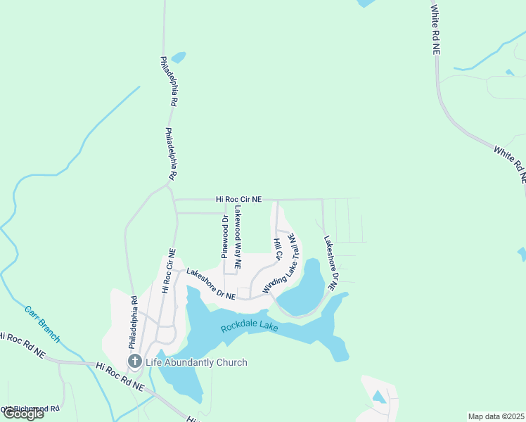 map of restaurants, bars, coffee shops, grocery stores, and more near 2178 Hillwood Circle in Conyers