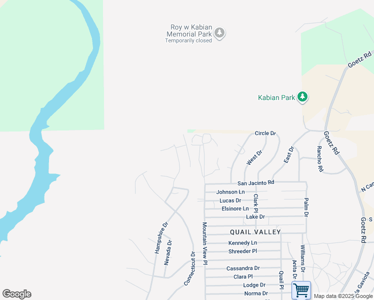 map of restaurants, bars, coffee shops, grocery stores, and more near Dakota Drive in Menifee