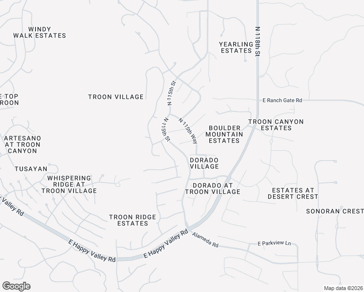 map of restaurants, bars, coffee shops, grocery stores, and more near 11512 East La Junta Road in Scottsdale