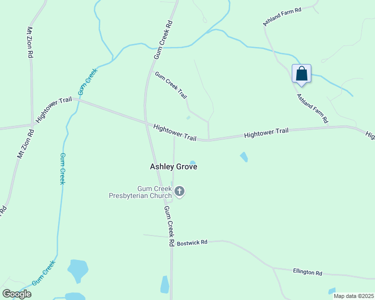 map of restaurants, bars, coffee shops, grocery stores, and more near 830 Hightower Trail in Oxford