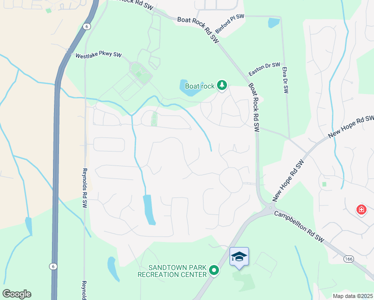 map of restaurants, bars, coffee shops, grocery stores, and more near 5195 Stone Croft Trail in Atlanta