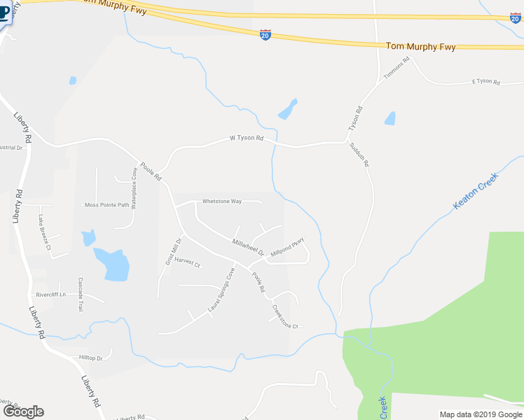 map of restaurants, bars, coffee shops, grocery stores, and more near 186 Whetstone Way in Villa Rica