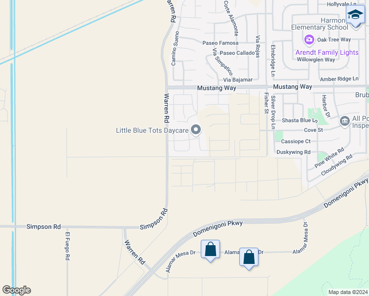 map of restaurants, bars, coffee shops, grocery stores, and more near 5534 Cottage Drive in Hemet