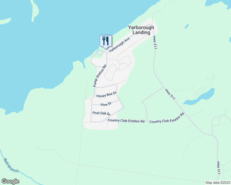 map of restaurants, bars, coffee shops, grocery stores, and more near 250 Honey Bee Drive in Ashdown