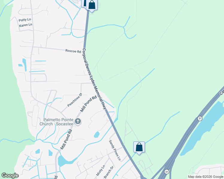 map of restaurants, bars, coffee shops, grocery stores, and more near 7920 South Carolina 544 in Myrtle Beach