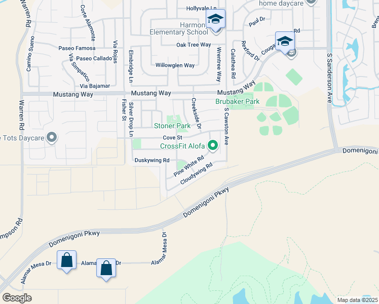 map of restaurants, bars, coffee shops, grocery stores, and more near 4445 Cassiope Court in Hemet