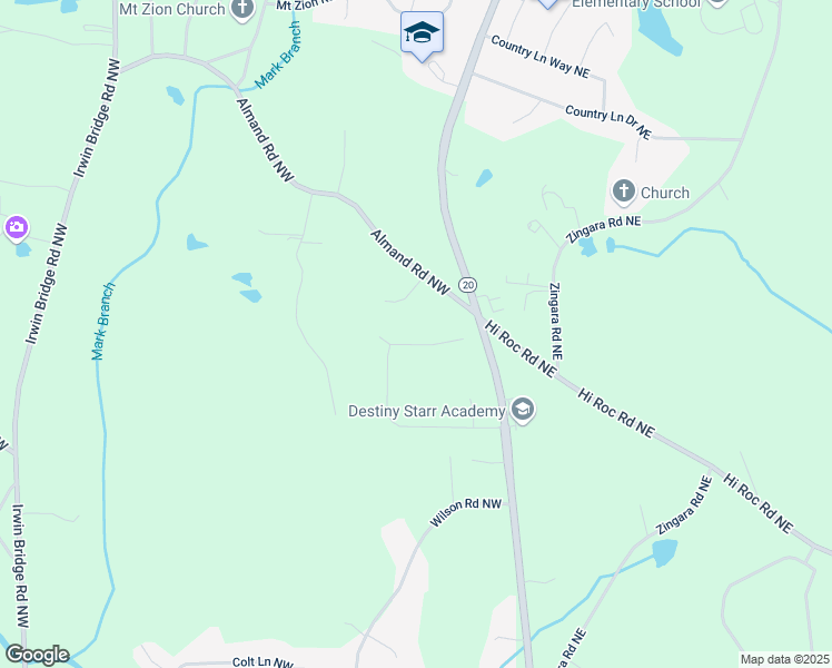 map of restaurants, bars, coffee shops, grocery stores, and more near 2717 Kristen Court in Conyers