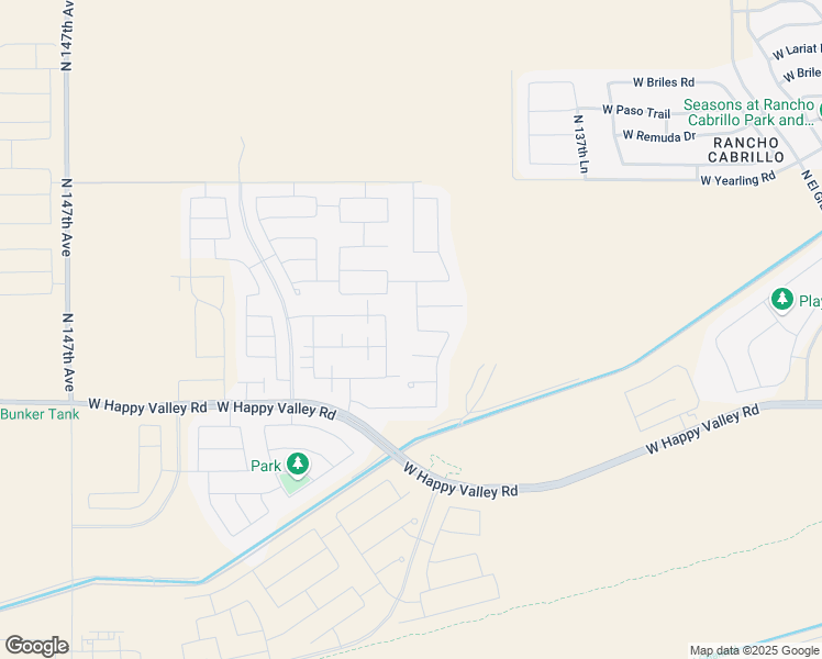 map of restaurants, bars, coffee shops, grocery stores, and more near 25282 North 140th Lane in Surprise