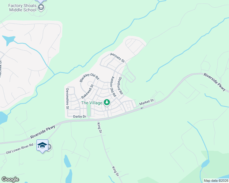 map of restaurants, bars, coffee shops, grocery stores, and more near 9936 Ashton Old Road in Douglasville