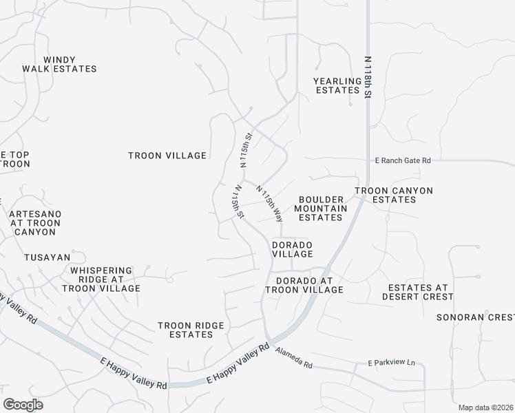 map of restaurants, bars, coffee shops, grocery stores, and more near 11512 East Desert Holly Drive in Scottsdale
