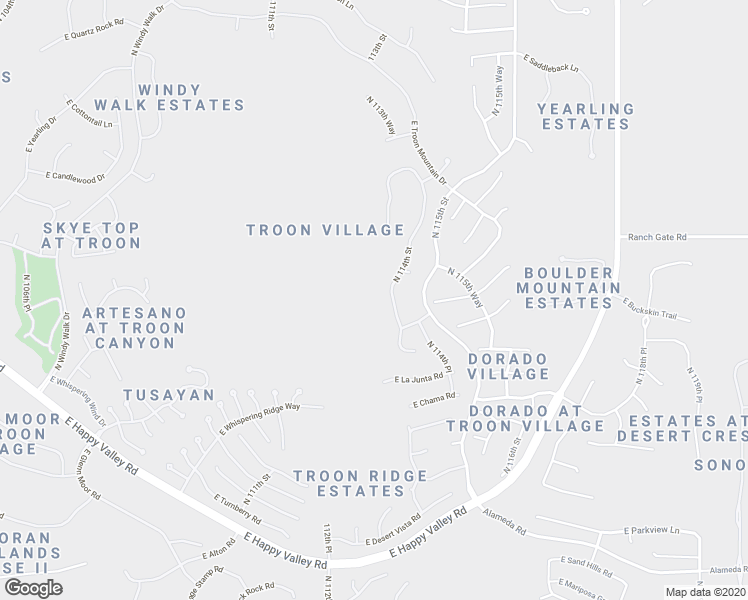 map of restaurants, bars, coffee shops, grocery stores, and more near 25132 North 114th Street in Scottsdale