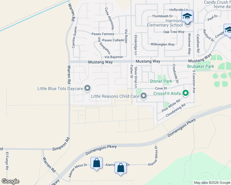 map of restaurants, bars, coffee shops, grocery stores, and more near 5106 Belle Way in Hemet