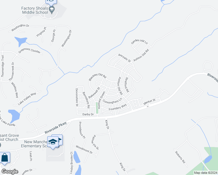 map of restaurants, bars, coffee shops, grocery stores, and more near 9962 Brantingham Road in Douglasville