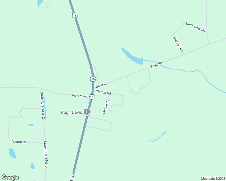 map of restaurants, bars, coffee shops, grocery stores, and more near 1157 Church Road in Pinewood