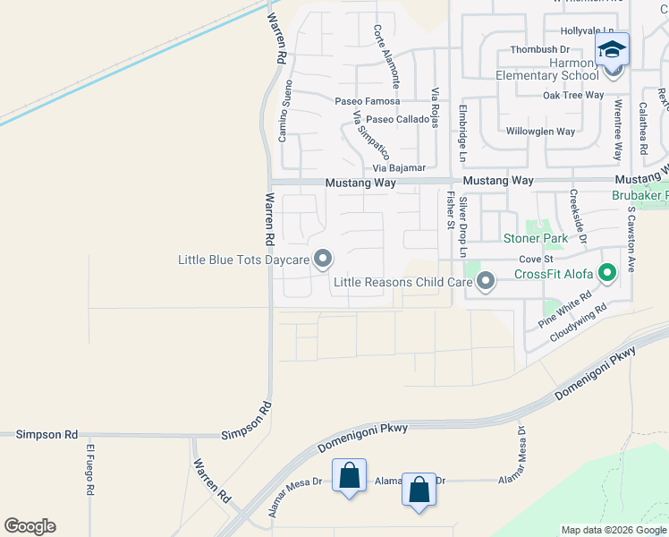 map of restaurants, bars, coffee shops, grocery stores, and more near 1926 Breachy Way in Hemet