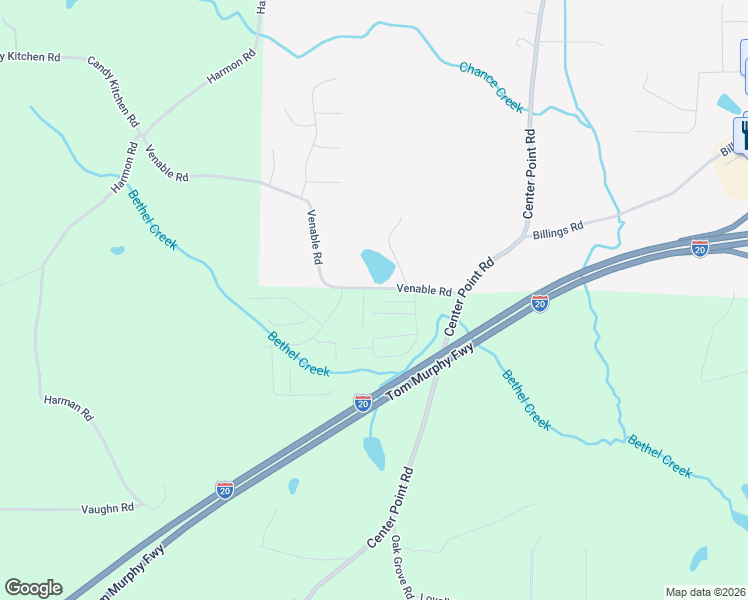 map of restaurants, bars, coffee shops, grocery stores, and more near 104 Venable Road in Temple