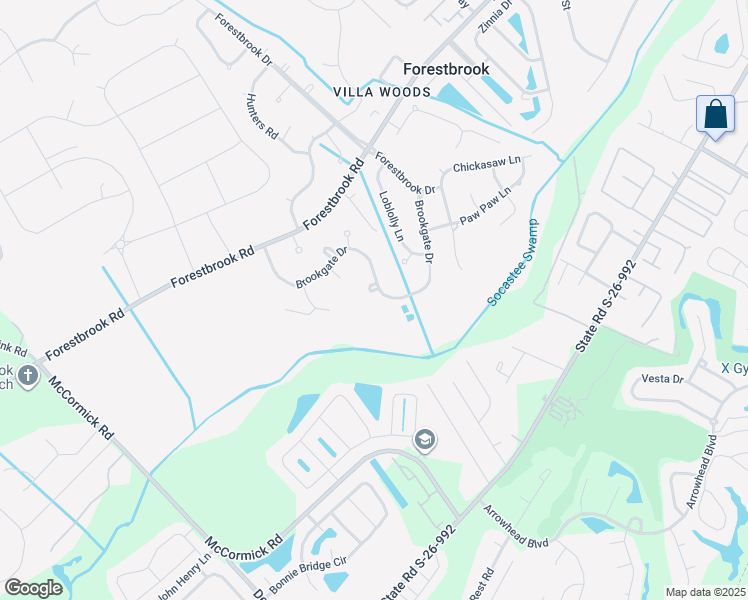 map of restaurants, bars, coffee shops, grocery stores, and more near 503 Bayberry Place in Myrtle Beach