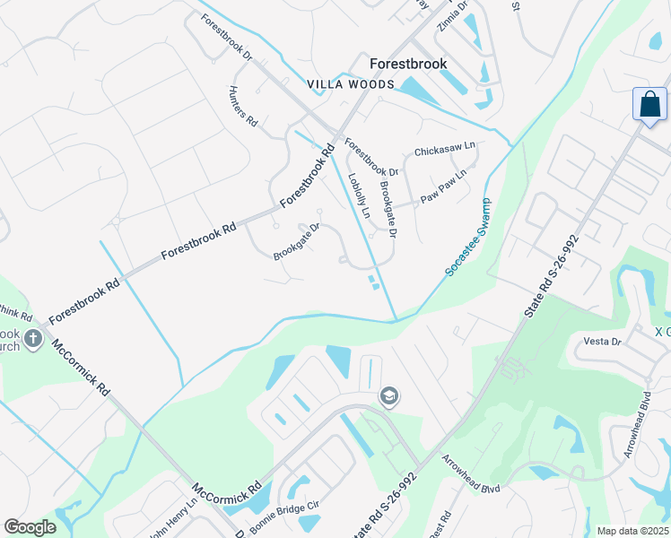 map of restaurants, bars, coffee shops, grocery stores, and more near 503 Bayberry Place in Myrtle Beach