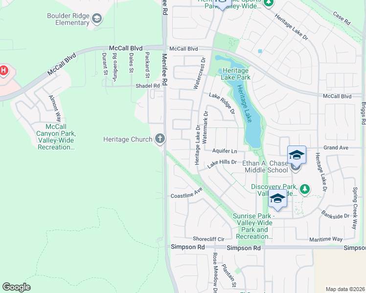 map of restaurants, bars, coffee shops, grocery stores, and more near 29084 Lighthouse Court in Menifee