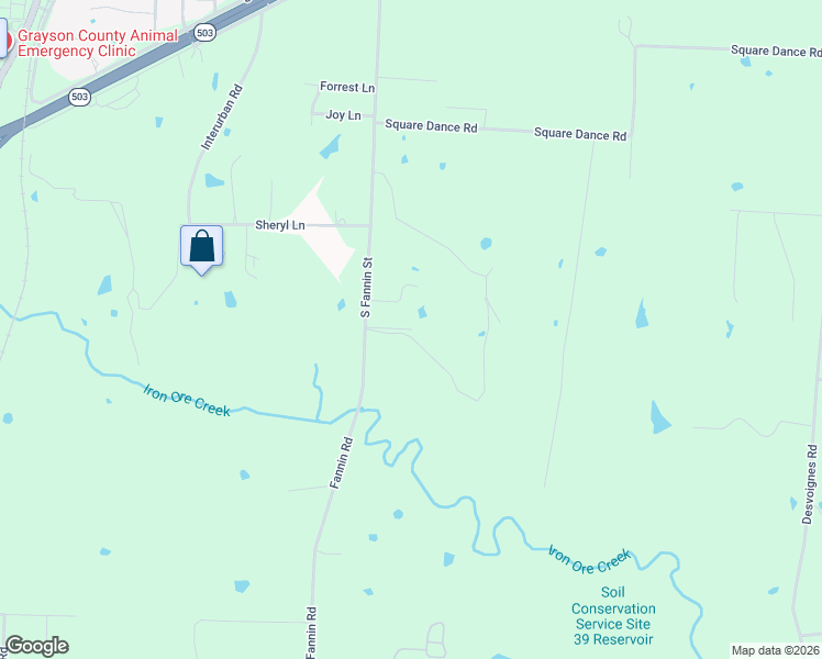 map of restaurants, bars, coffee shops, grocery stores, and more near 98 Jade Lane in Denison