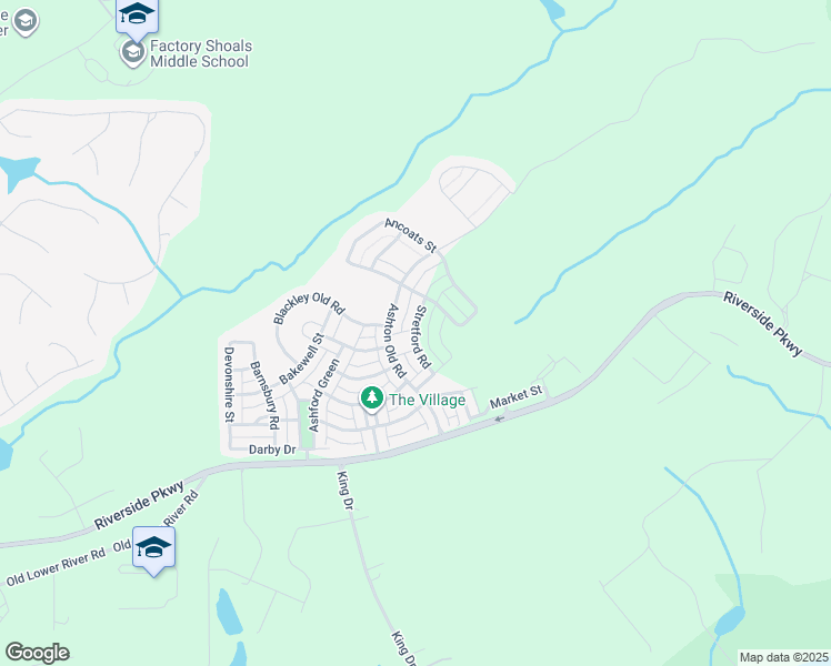 map of restaurants, bars, coffee shops, grocery stores, and more near 9947 Stretford Road in Douglasville