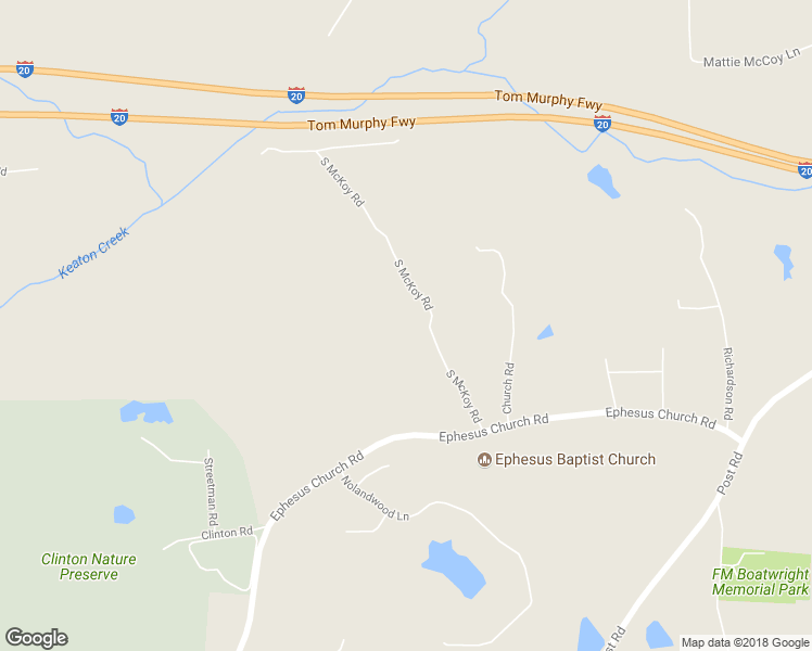 map of restaurants, bars, coffee shops, grocery stores, and more near 3355 South McKoy Road in Villa Rica