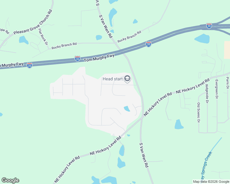 map of restaurants, bars, coffee shops, grocery stores, and more near 61 Hickory Glen in Villa Rica