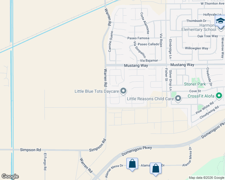 map of restaurants, bars, coffee shops, grocery stores, and more near 5564 Rodeo Drive in Hemet