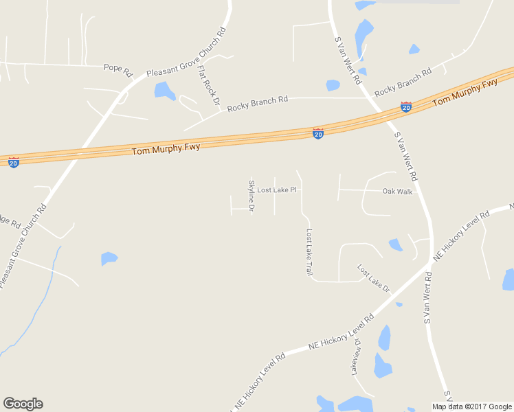 map of restaurants, bars, coffee shops, grocery stores, and more near 671 Skyline Drive in Villa Rica