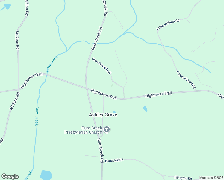 map of restaurants, bars, coffee shops, grocery stores, and more near 830 Hightower Trail in Oxford