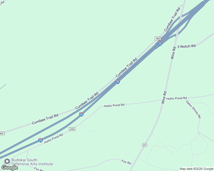 map of restaurants, bars, coffee shops, grocery stores, and more near 1141 Cumbee Trail Road in Aiken
