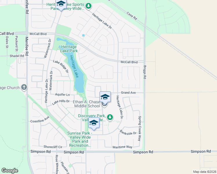 map of restaurants, bars, coffee shops, grocery stores, and more near 27946 Pleasant Bay Circle in Menifee