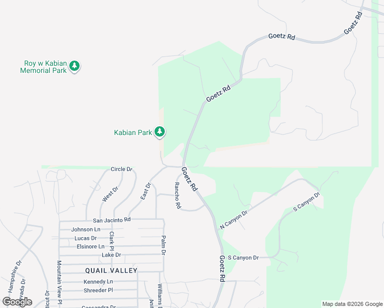 map of restaurants, bars, coffee shops, grocery stores, and more near 27833 Goetz Road in Canyon Lake