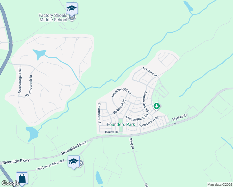 map of restaurants, bars, coffee shops, grocery stores, and more near 3240 Blackley Old Road in Douglasville