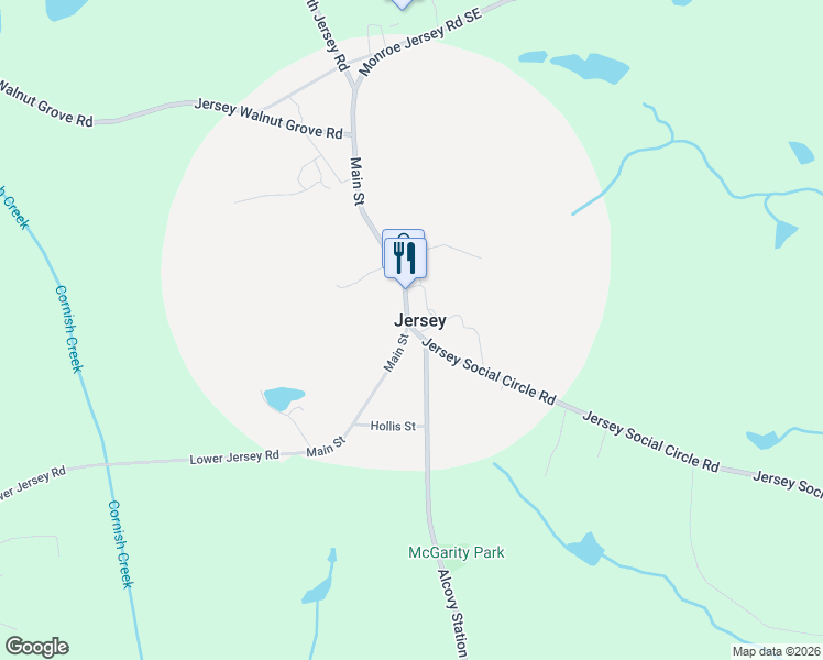 map of restaurants, bars, coffee shops, grocery stores, and more near in Jersey