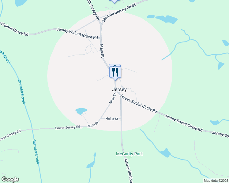 map of restaurants, bars, coffee shops, grocery stores, and more near in Jersey