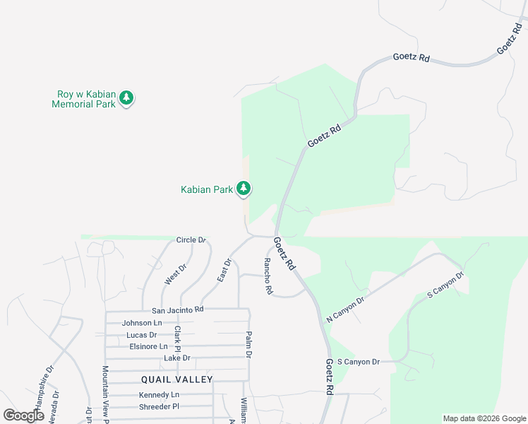 map of restaurants, bars, coffee shops, grocery stores, and more near 27875 Goetz Road in Canyon Lake