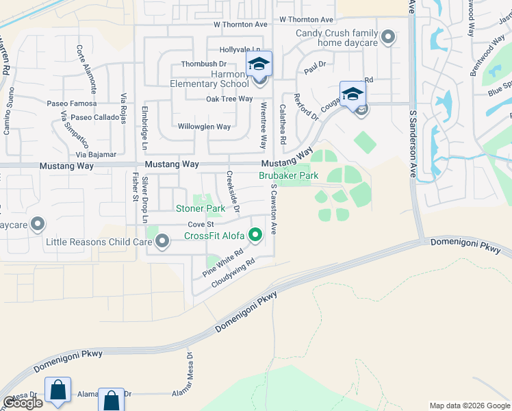 map of restaurants, bars, coffee shops, grocery stores, and more near 4311 Harbor Court in Hemet