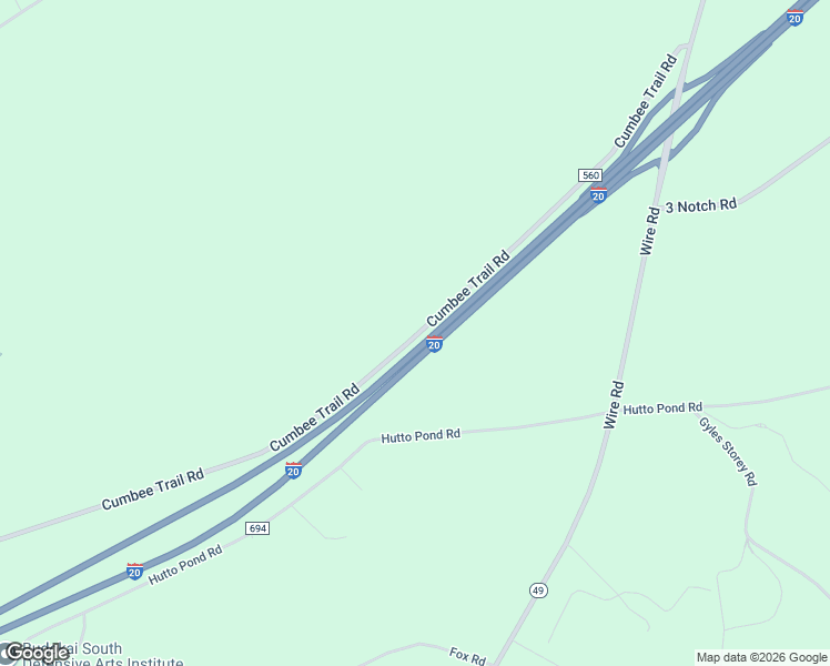 map of restaurants, bars, coffee shops, grocery stores, and more near 1141 Cumbee Trail Road in Aiken