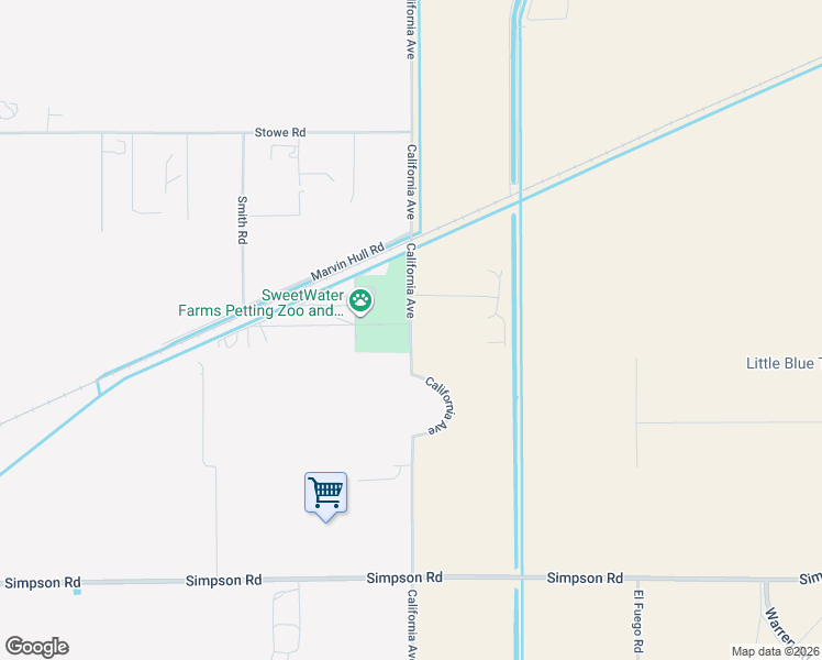 map of restaurants, bars, coffee shops, grocery stores, and more near 27955 California Avenue in Winchester