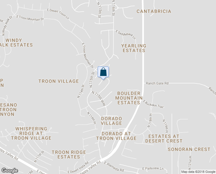 map of restaurants, bars, coffee shops, grocery stores, and more near 11559 East Ranch Gate Road in Scottsdale
