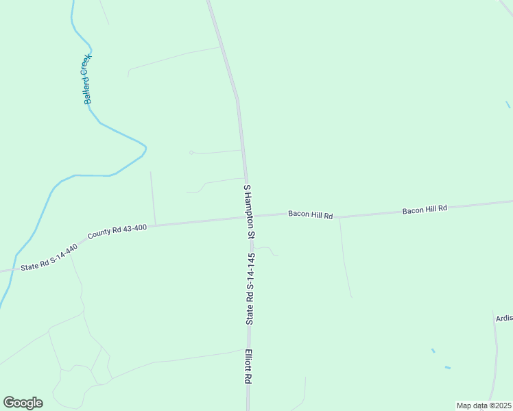 map of restaurants, bars, coffee shops, grocery stores, and more near 1125 South Hampton Street in Pinewood