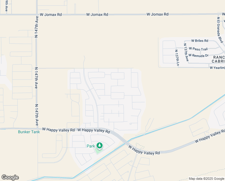 map of restaurants, bars, coffee shops, grocery stores, and more near 14196 West Gray Fox Trail in Surprise