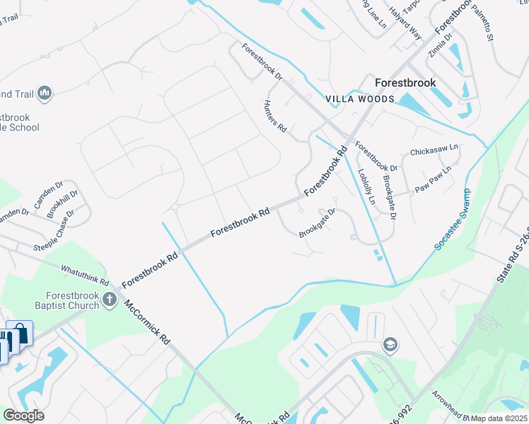 map of restaurants, bars, coffee shops, grocery stores, and more near 1944 Forestbrook Road in Myrtle Beach