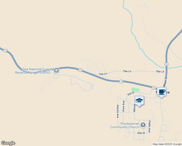 map of restaurants, bars, coffee shops, grocery stores, and more near in Reserve