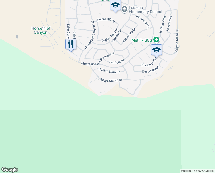 map of restaurants, bars, coffee shops, grocery stores, and more near 27859 Cirrus Circle in Corona