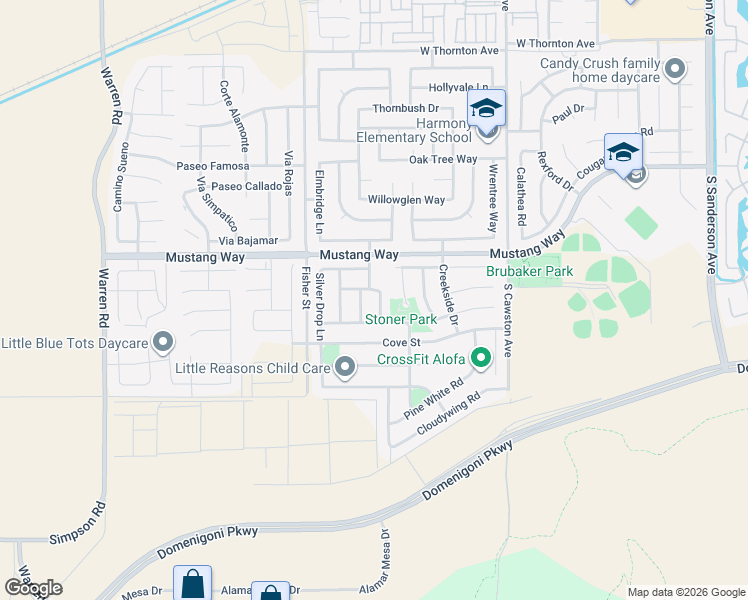 map of restaurants, bars, coffee shops, grocery stores, and more near 1899 Spring White Road in Hemet