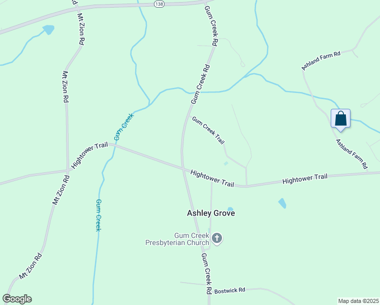map of restaurants, bars, coffee shops, grocery stores, and more near 2956 Gum Creek Road in Oxford
