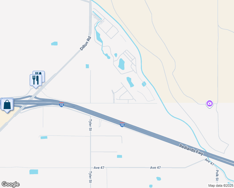 map of restaurants, bars, coffee shops, grocery stores, and more near 86162 Pinot Noir Lane in Coachella
